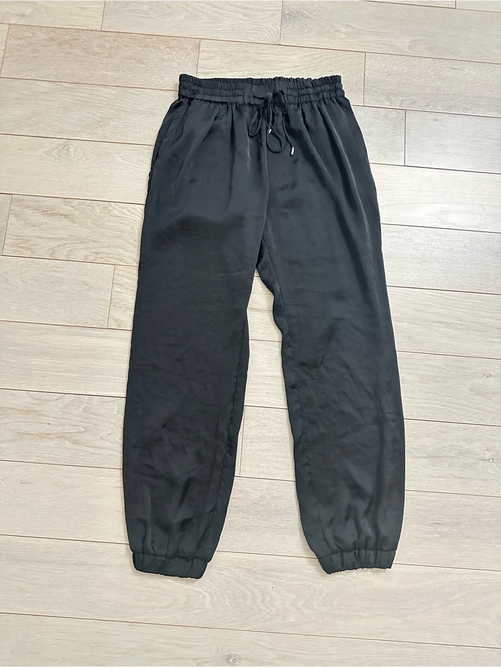 Zara Black Women's Drawstring Ankle Joggers